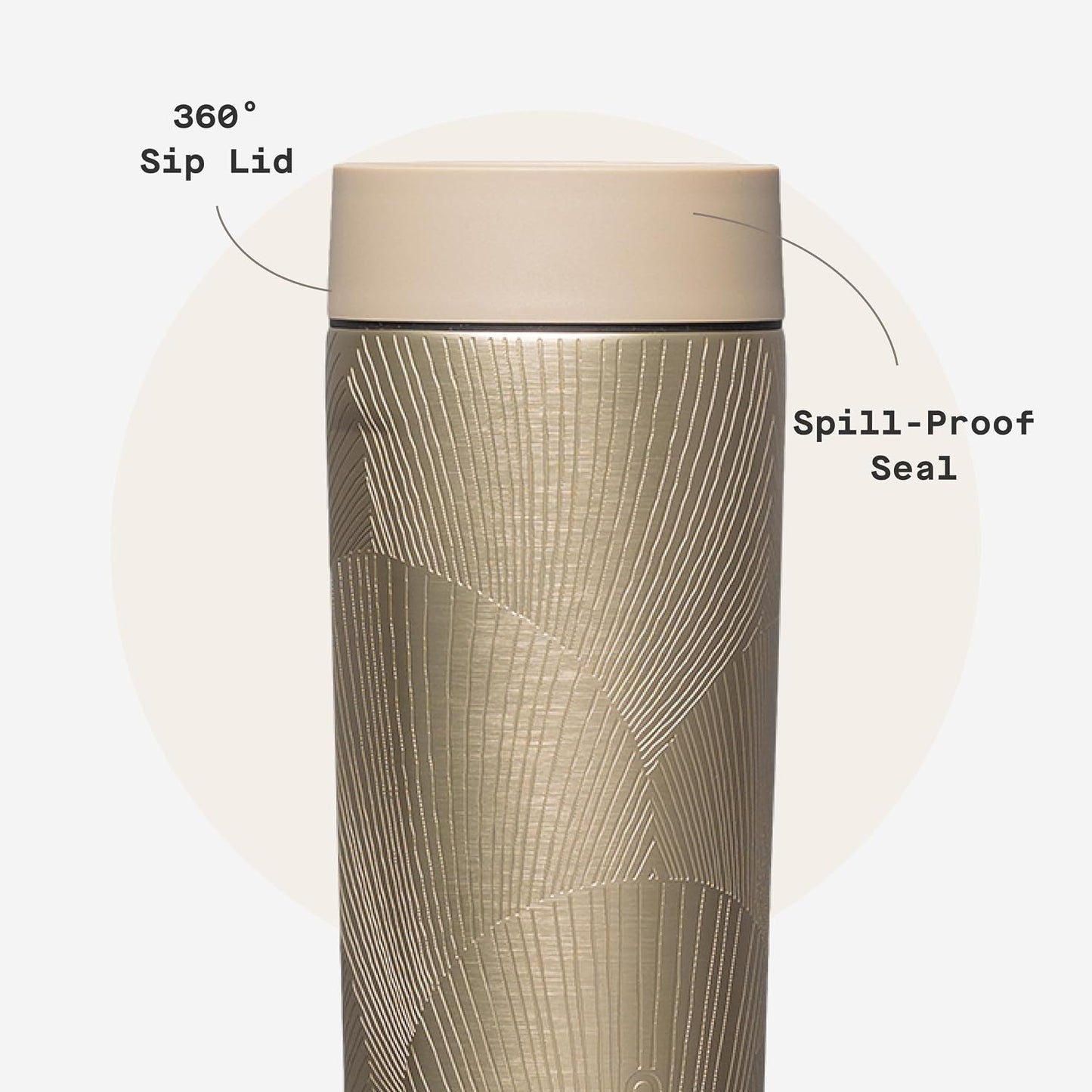 Commuter Cup Travel Mug - Insulated Coffee Mug with Lid - Keeps Drinks Cold 18 Hours - 360° Spill-Proof Sip Lid - Holiday Gift - Great for Gifting Warmth - 17 oz - Powder Blue