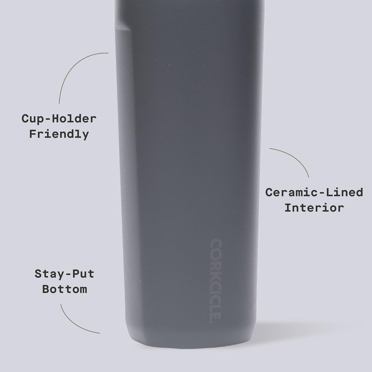 Commuter Cup Travel Mug - Insulated Coffee Mug with Lid - Keeps Drinks Cold 18 Hours - 360° Spill-Proof Sip Lid - Holiday Gift - Great for Gifting Warmth - 17 oz - Powder Blue
