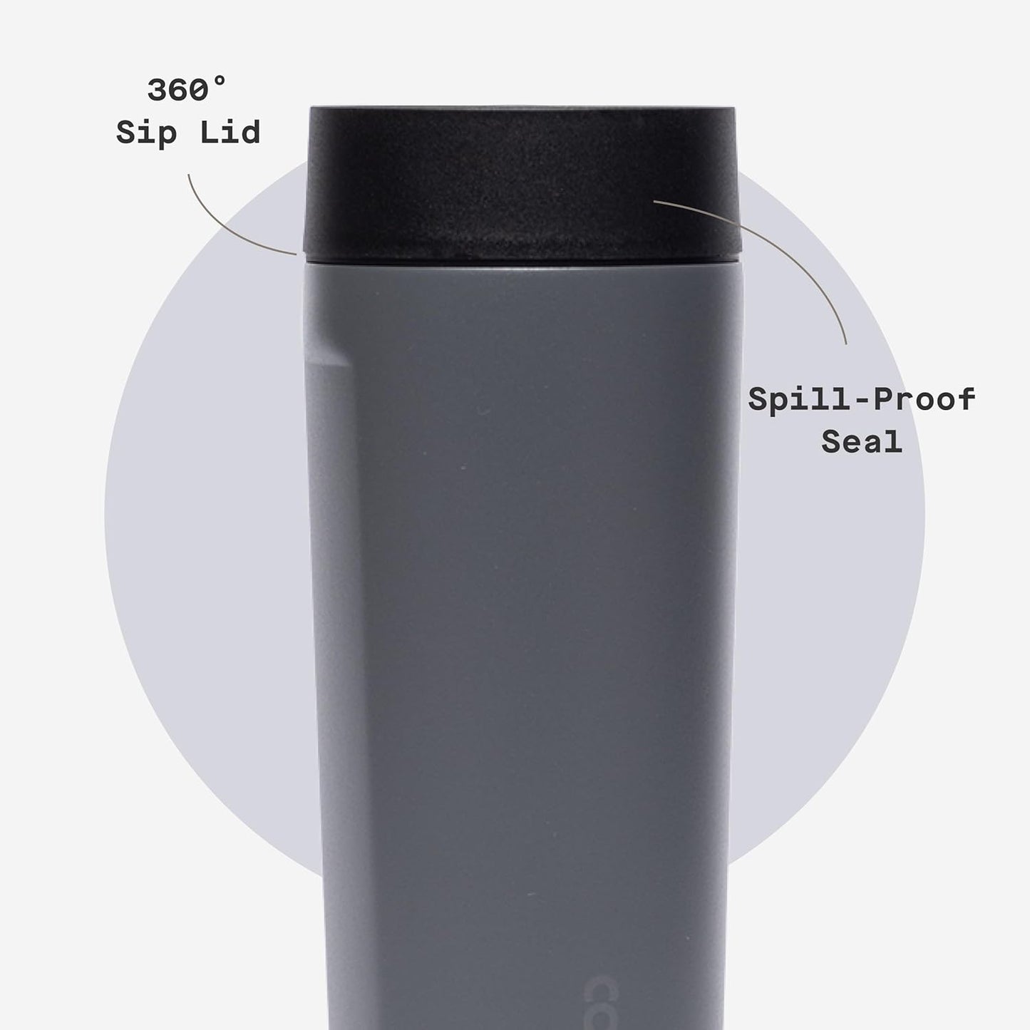 Commuter Cup Travel Mug - Insulated Coffee Mug with Lid - Keeps Drinks Cold 18 Hours - 360° Spill-Proof Sip Lid - Holiday Gift - Great for Gifting Warmth - 17 oz - Powder Blue