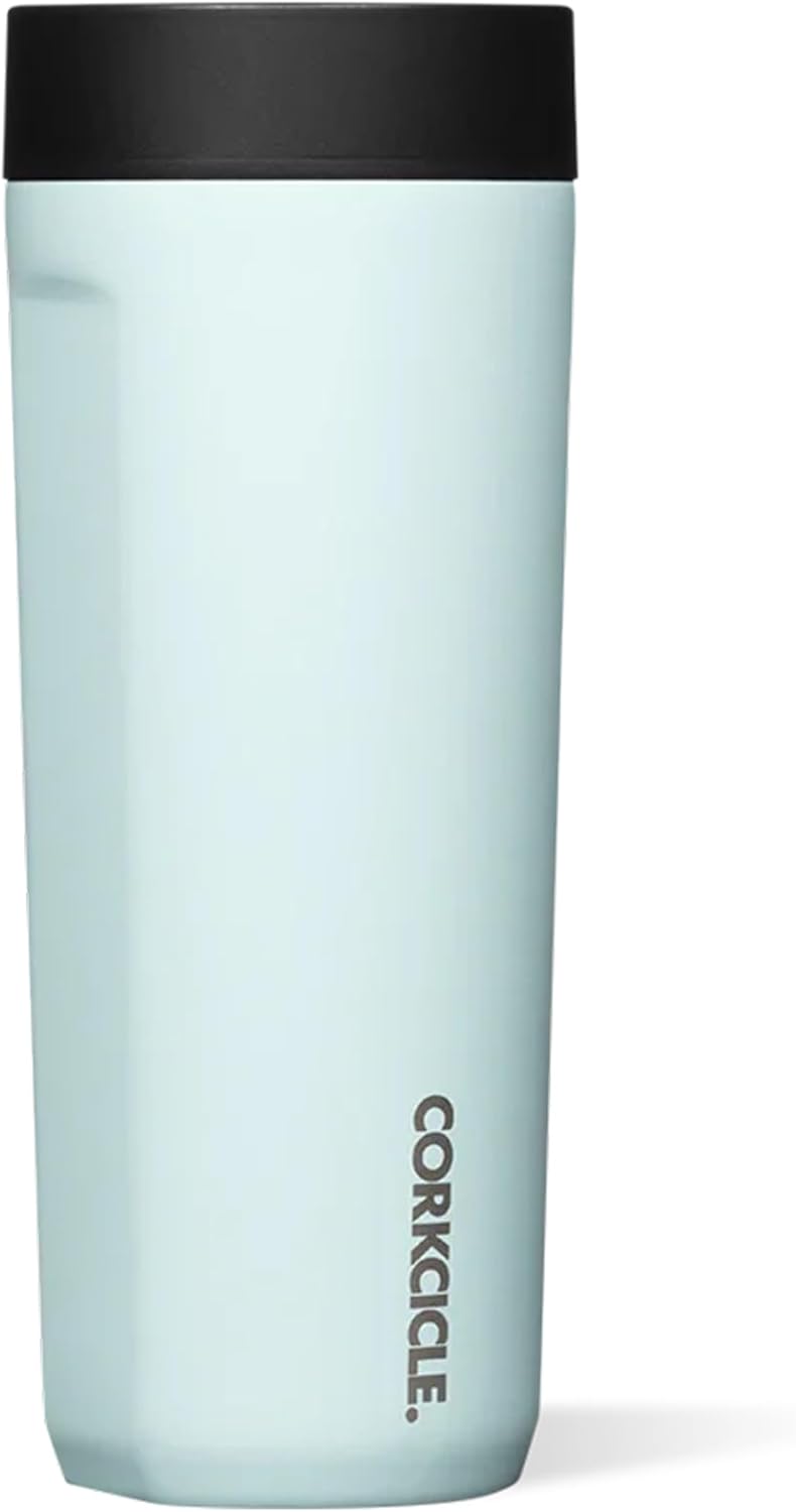 Commuter Cup Travel Mug - Insulated Coffee Mug with Lid - Keeps Drinks Cold 18 Hours - 360° Spill-Proof Sip Lid - Holiday Gift - Great for Gifting Warmth - 17 oz - Powder Blue