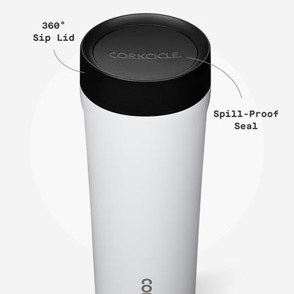 Commuter Cup Travel Mug - Insulated Coffee Mug with Lid - Keeps Drinks Cold 18 Hours - 360° Spill-Proof Sip Lid - Holiday Gift - Great for Gifting Warmth - 17 oz - Powder Blue