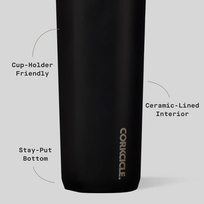 Commuter Cup Travel Mug - Insulated Coffee Mug with Lid - Keeps Drinks Cold 18 Hours - 360° Spill-Proof Sip Lid - Holiday Gift - Great for Gifting Warmth - 17 oz - Powder Blue