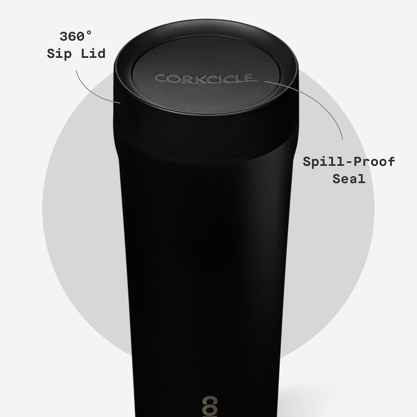 Commuter Cup Travel Mug - Insulated Coffee Mug with Lid - Keeps Drinks Cold 18 Hours - 360° Spill-Proof Sip Lid - Holiday Gift - Great for Gifting Warmth - 17 oz - Powder Blue
