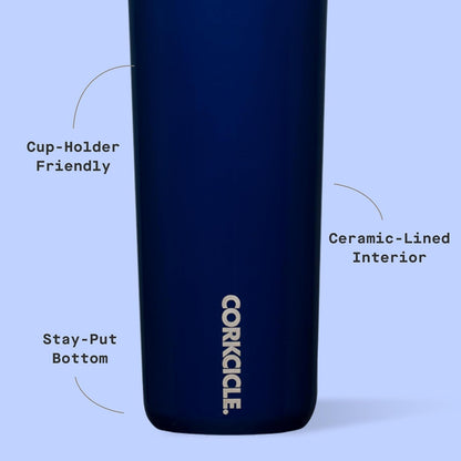 Commuter Cup Travel Mug - Insulated Coffee Mug with Lid - Keeps Drinks Cold 18 Hours - 360° Spill-Proof Sip Lid - Holiday Gift - Great for Gifting Warmth - 17 oz - Powder Blue