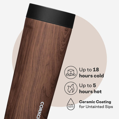 Commuter Cup Travel Mug - Insulated Coffee Mug with Lid - Keeps Drinks Cold 18 Hours - 360° Spill-Proof Sip Lid - Holiday Gift - Great for Gifting Warmth - 17 oz - Powder Blue