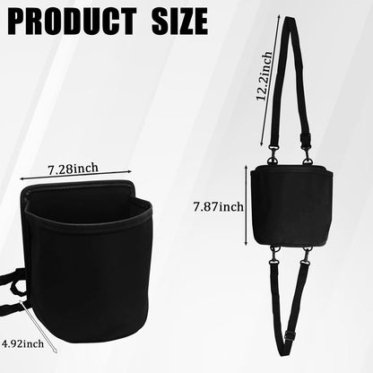 Car Cup Holder Expander for Car Seat Side, Multifunctional Hanging Storage Bag for Water Bottle Cup and Drink at Back Seat, Large Waterproof Oxford Cloth Hanging Cup Holder Organizer Tray
