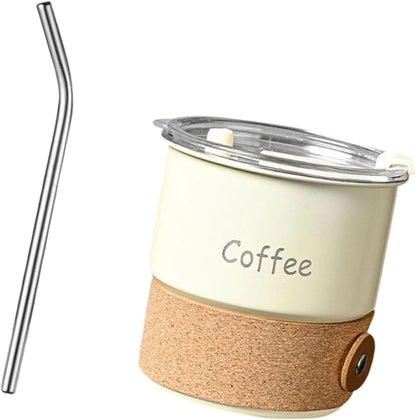 304 Stainless Steels Vacuum Insulating Coffee Cup Portable Leakproof Lid Dishwasher Safe Travel Mug for Commuters Ergonomic Grip Coffee Cup