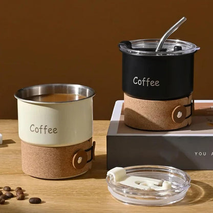 304 Stainless Steels Vacuum Insulating Coffee Cup Portable Leakproof Lid Dishwasher Safe Travel Mug for Commuters Ergonomic Grip Coffee Cup