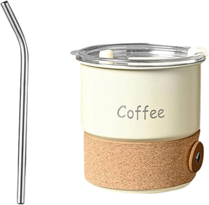 304 Stainless Steels Vacuum Insulating Coffee Cup Portable Leakproof Lid Dishwasher Safe Travel Mug for Commuters Ergonomic Grip Coffee Cup