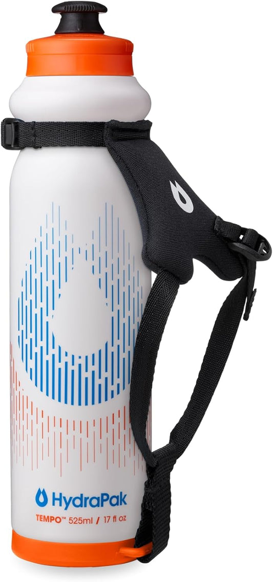Tempo Pro Handheld Running Squeeze Bottle (525ml, White)