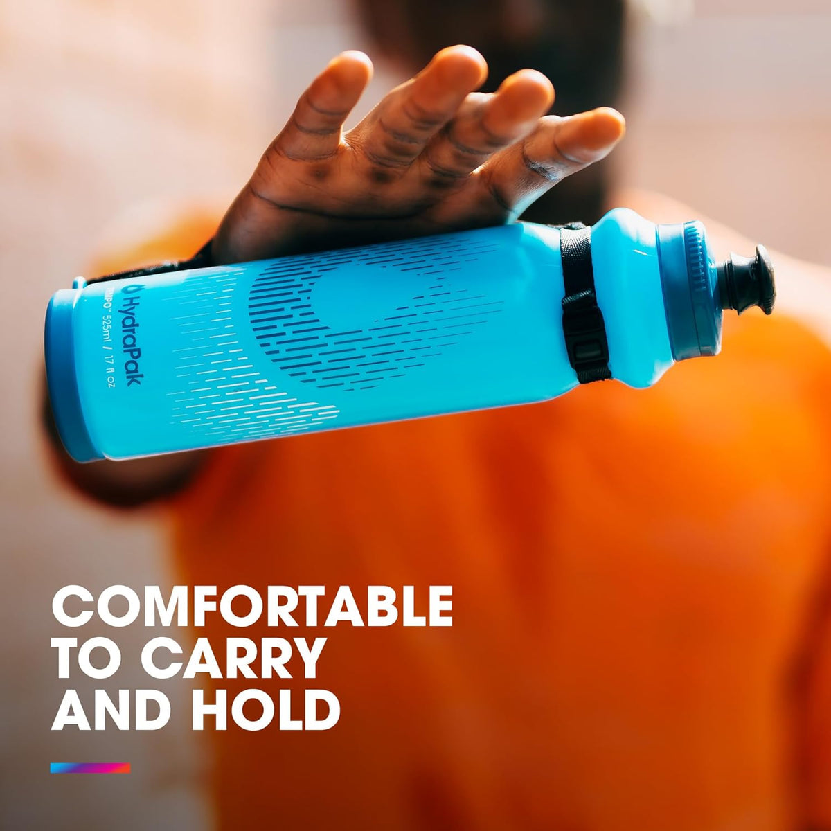 Tempo Pro Handheld Running Squeeze Bottle (525ml, White)