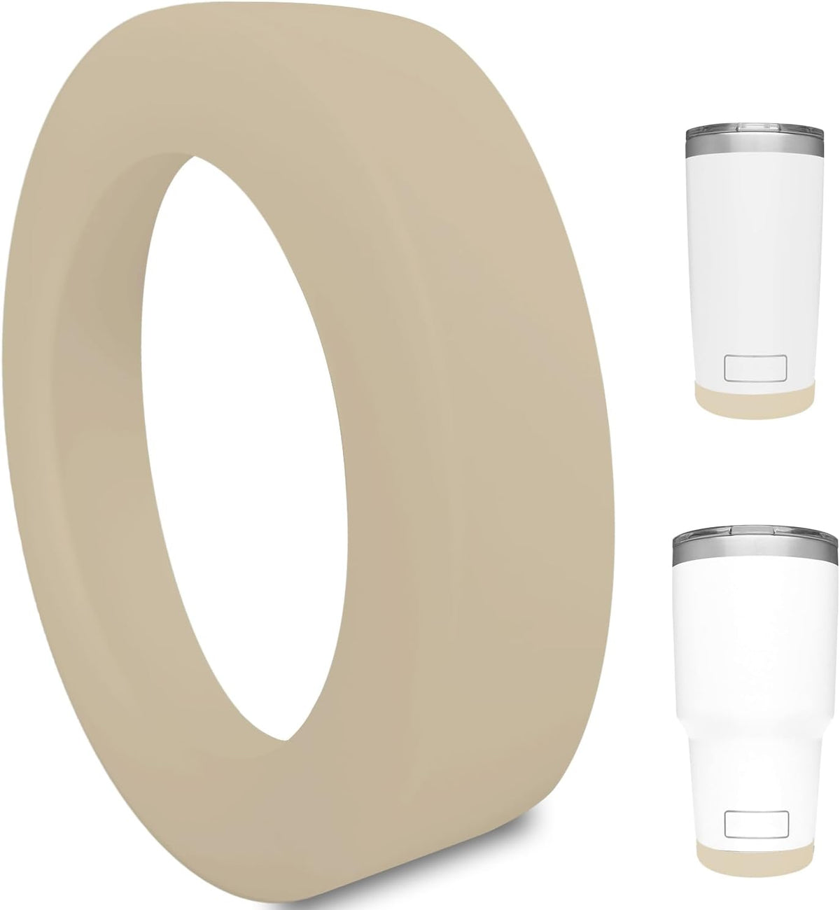 Silicone Boot Sleeve for YETI Tumbler 30 oz, 20 oz - Safer Protection and Less Noise for Yeti Coffee Mug Cup 20oz 30 oz - Dishwasher Safe