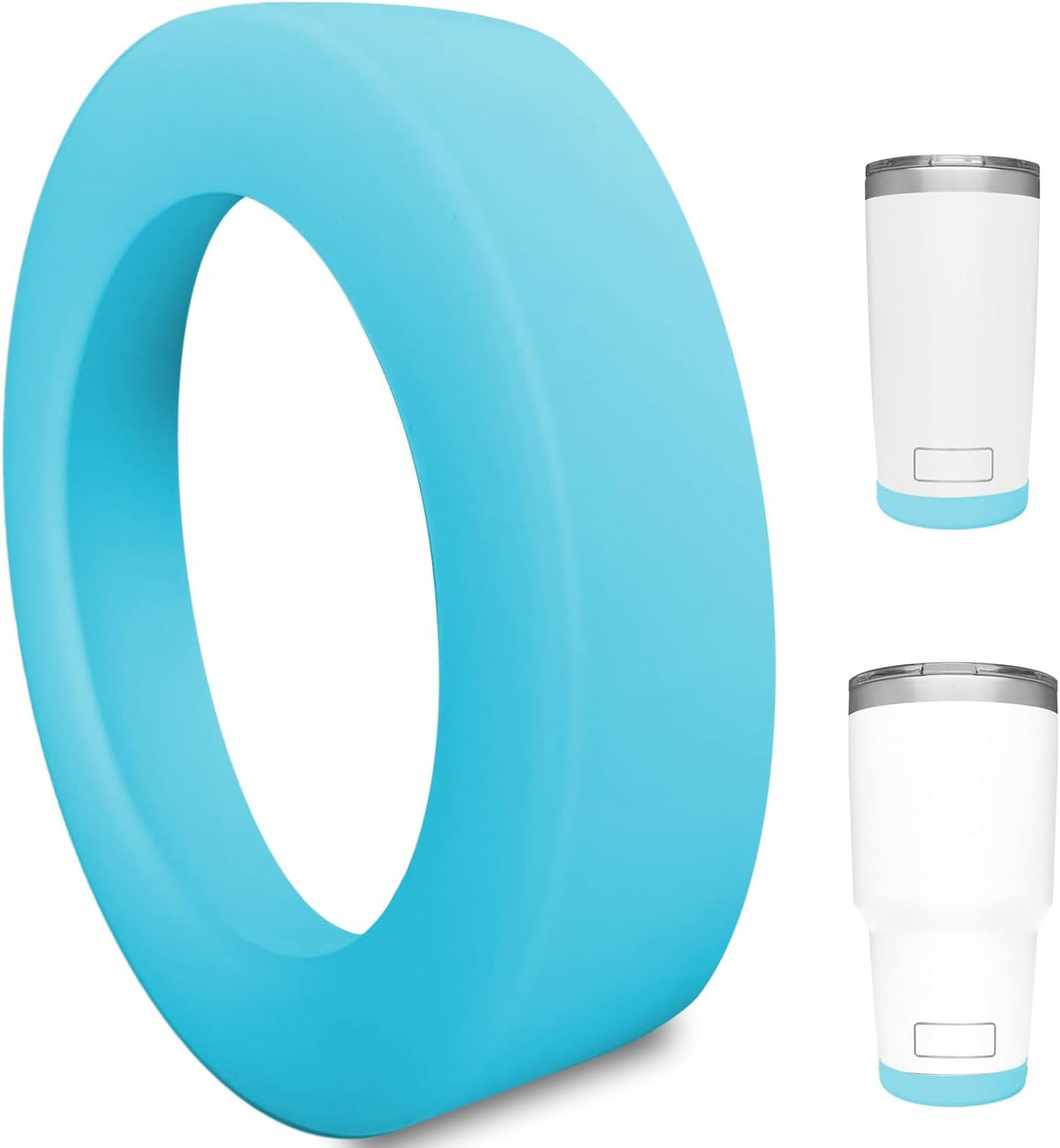 Silicone Boot Sleeve for YETI Tumbler 30 oz, 20 oz - Safer Protection and Less Noise for Yeti Coffee Mug Cup 20oz 30 oz - Dishwasher Safe