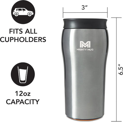The Untippable Mug | Grips When Hit, Lifts for Sips | Insulated Stainless Steel Tumbler | Cupholder Friendly | Gifts for Women Men All | Leakproof | 6 Hour Hot / 24 Cold | 16oz | Teal
