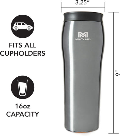 The Untippable Mug | Grips When Hit, Lifts for Sips | Insulated Stainless Steel Tumbler | Cupholder Friendly | Gifts for Women Men All | Leakproof | 6 Hour Hot / 24 Cold | 16oz | Teal