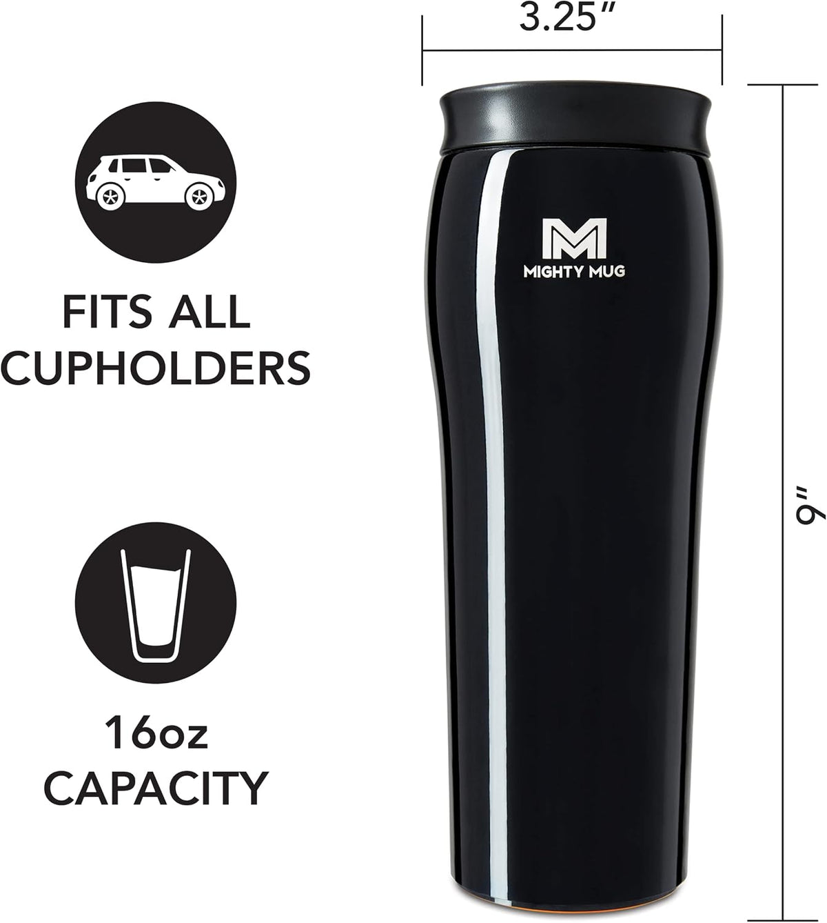 The Untippable Mug | Grips When Hit, Lifts for Sips | Insulated Stainless Steel Tumbler | Cupholder Friendly | Gifts for Women Men All | Leakproof | 6 Hour Hot / 24 Cold | 16oz | Teal