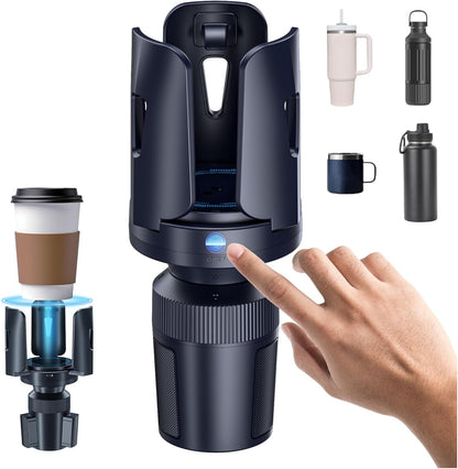 Intelligent Car Cup Holder Expander, Automatic Adjustable, Fits 2.76-4.82in for Coffee Mugs & Large Water Bottles & Travel Tumbler，Auto Cup Holder with Adjustable Insert Accessories