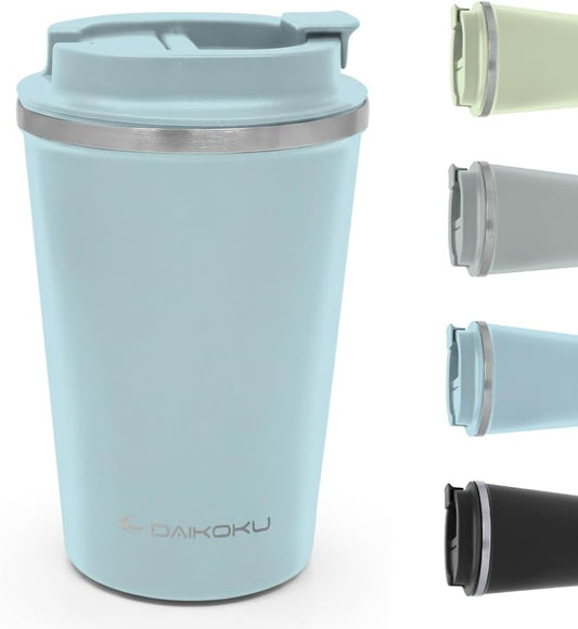 Airtight Thermal Cup 350 ml Stainless Steel | Leakproof and Leakproof Screw Cap | Double Wall Insulating BPA Free | Cold 12h and Hot Drinks 5h | Blue