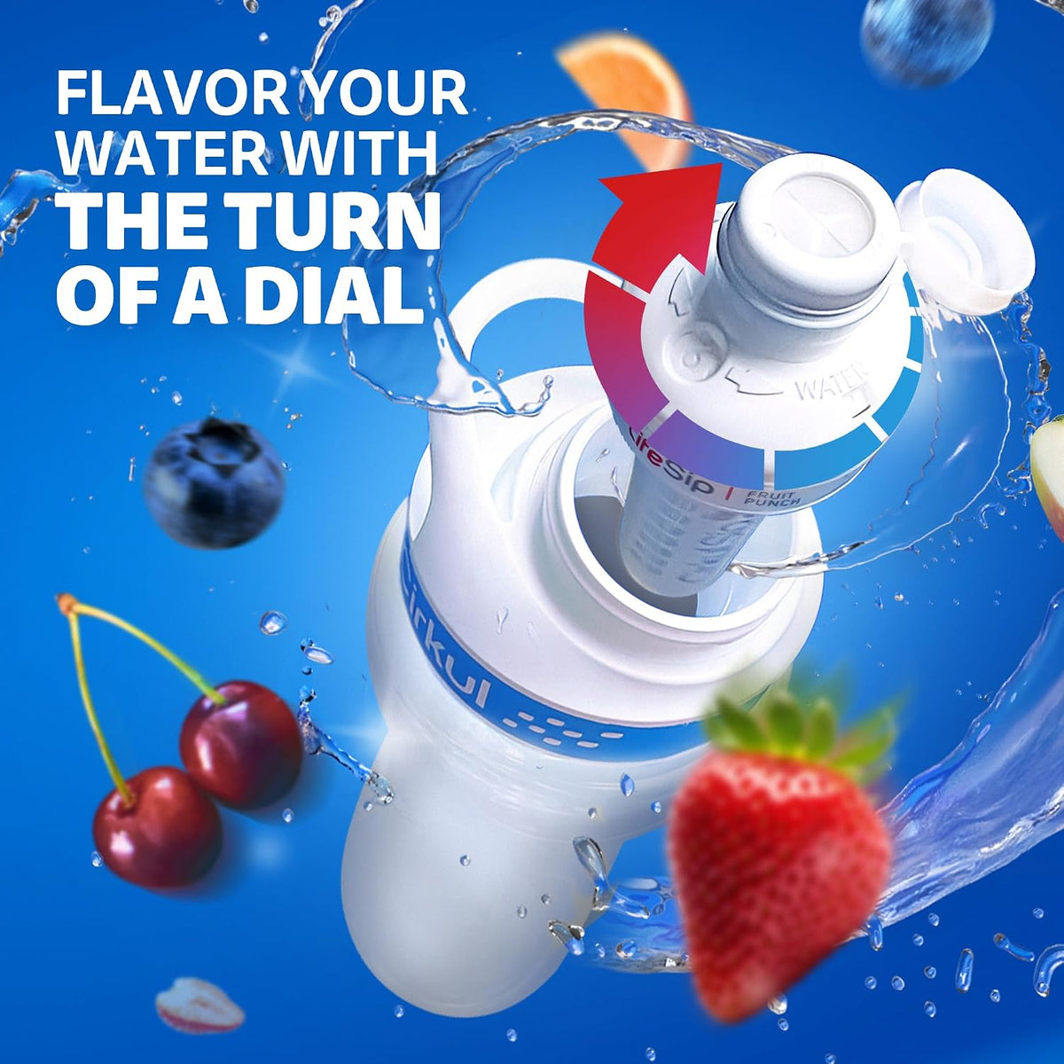 32oz Chameleon Metal Bottle & 2 No Sugar, 0 Cal Flavored Water Sips