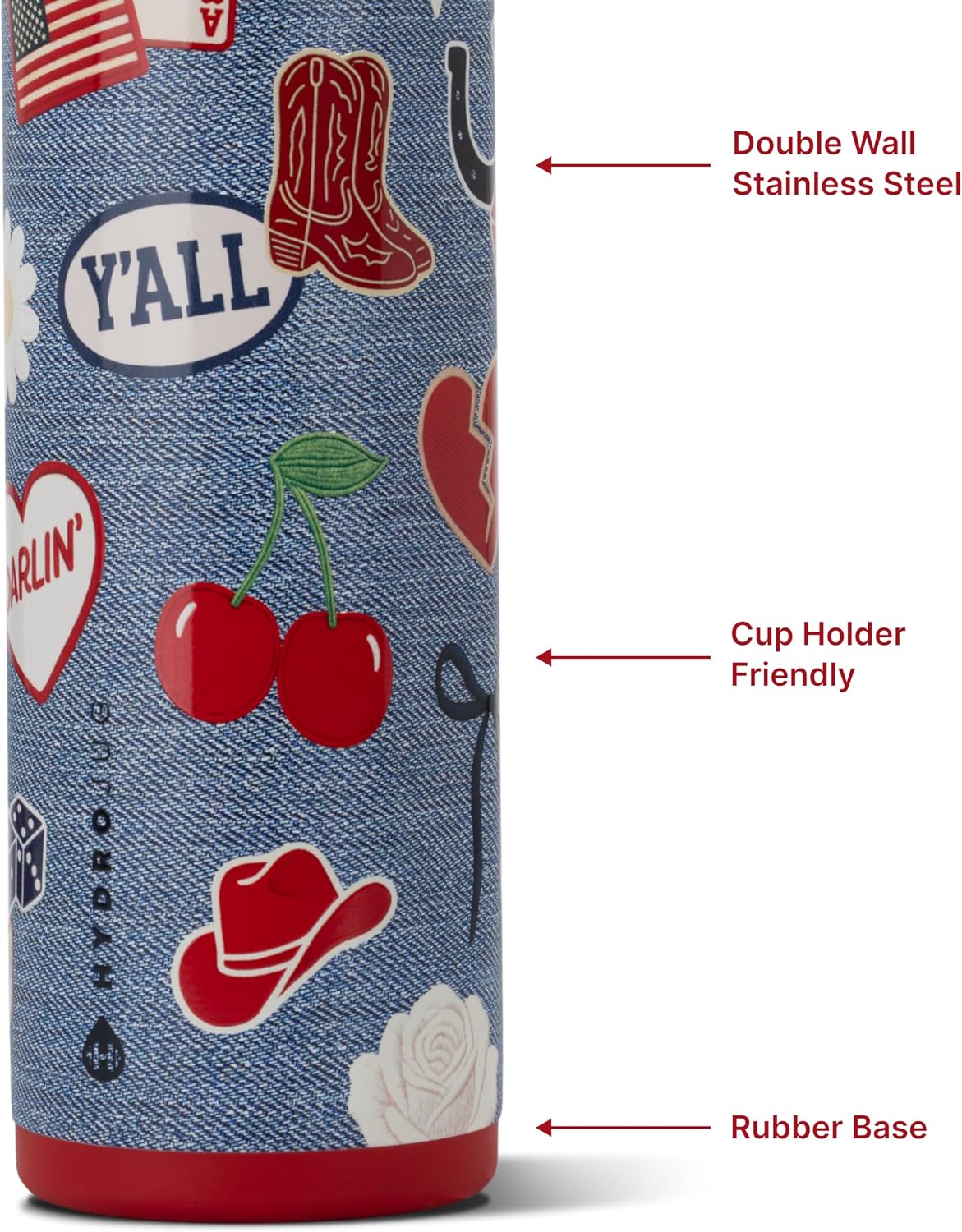 Ease2o 32oz Insulated Water Bottle, Straw & Chug, Sweet Pea