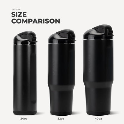Ease2o 32oz Insulated Water Bottle, Straw & Chug, Sweet Pea