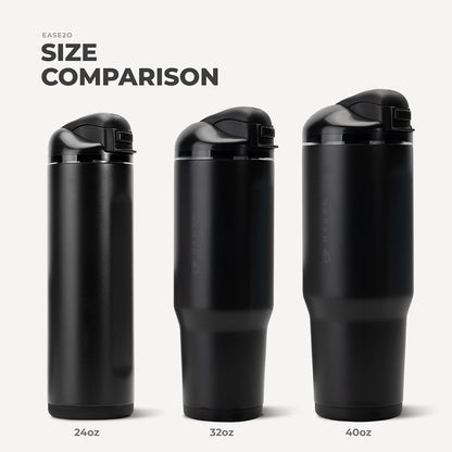 Ease2o 32oz Insulated Water Bottle, Straw & Chug, Sweet Pea