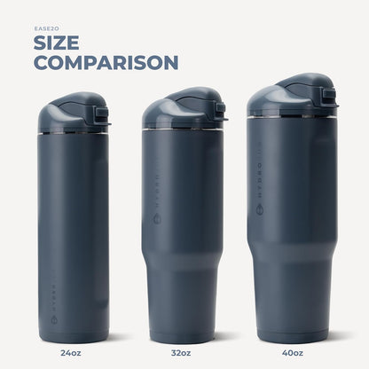 Ease2o 32oz Insulated Water Bottle, Straw & Chug, Sweet Pea