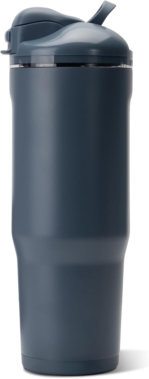 Ease2o 32oz Insulated Water Bottle, Straw & Chug, Sweet Pea