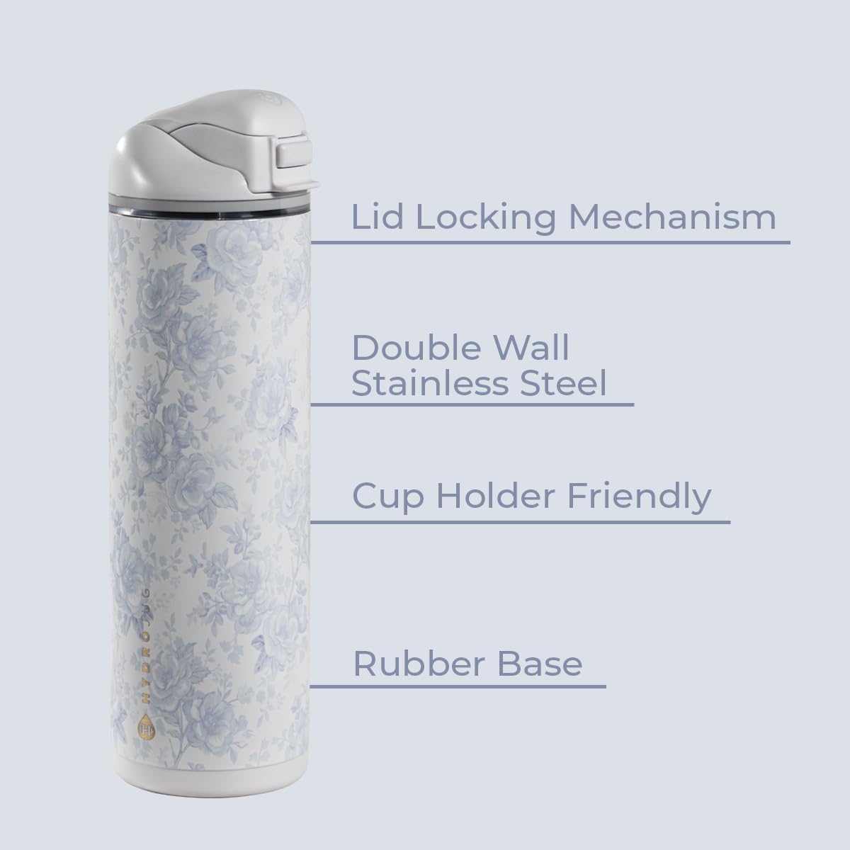 Ease2o 32oz Insulated Water Bottle, Straw & Chug, Sweet Pea