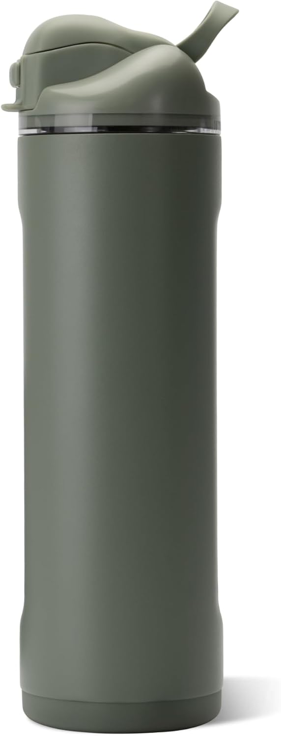 Ease2o 32oz Insulated Water Bottle, Straw & Chug, Sweet Pea
