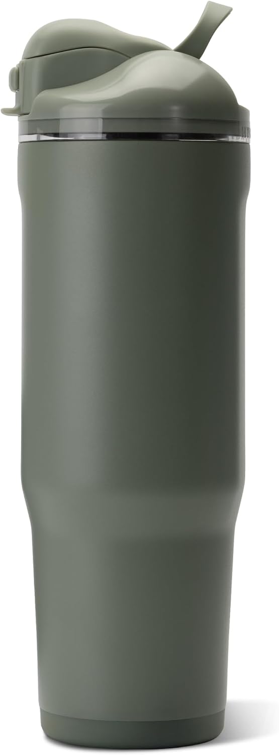 Ease2o 32oz Insulated Water Bottle, Straw & Chug, Sweet Pea