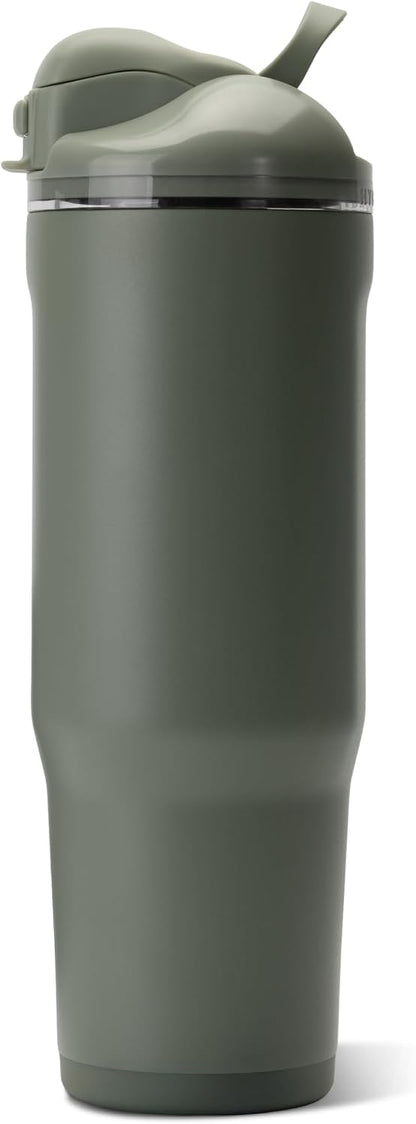 Ease2o 32oz Insulated Water Bottle, Straw & Chug, Sweet Pea