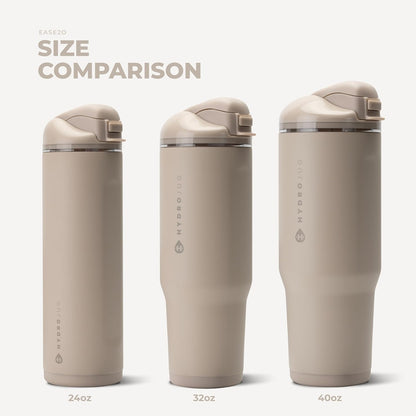 Ease2o 32oz Insulated Water Bottle, Straw & Chug, Sweet Pea