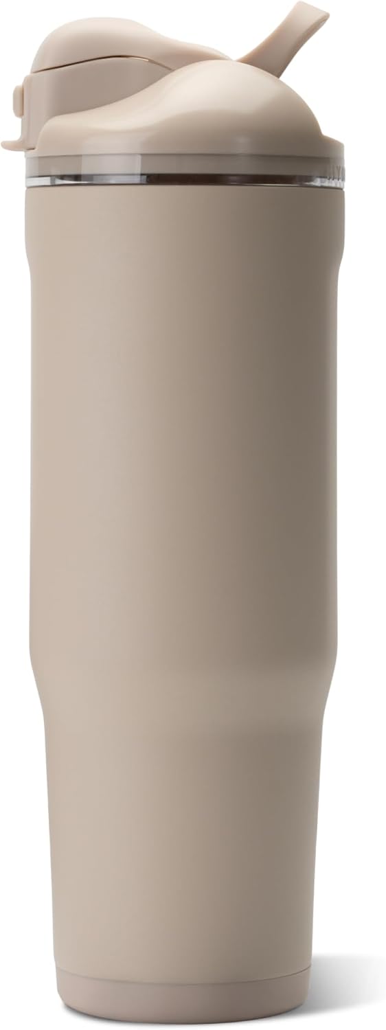 Ease2o 32oz Insulated Water Bottle, Straw & Chug, Sweet Pea