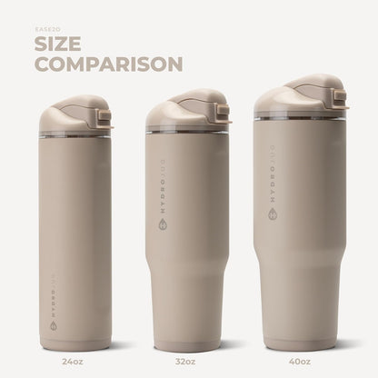 Ease2o 32oz Insulated Water Bottle, Straw & Chug, Sweet Pea