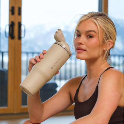 Ease2o 32oz Insulated Water Bottle, Straw & Chug, Sweet Pea