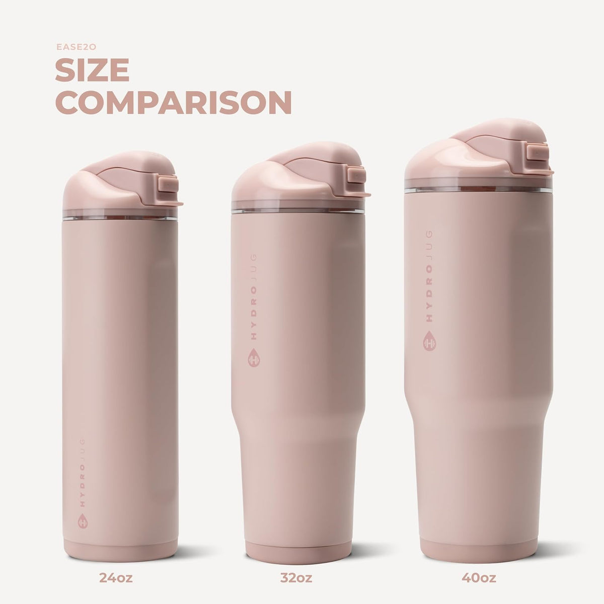 Ease2o 32oz Insulated Water Bottle, Straw & Chug, Sweet Pea