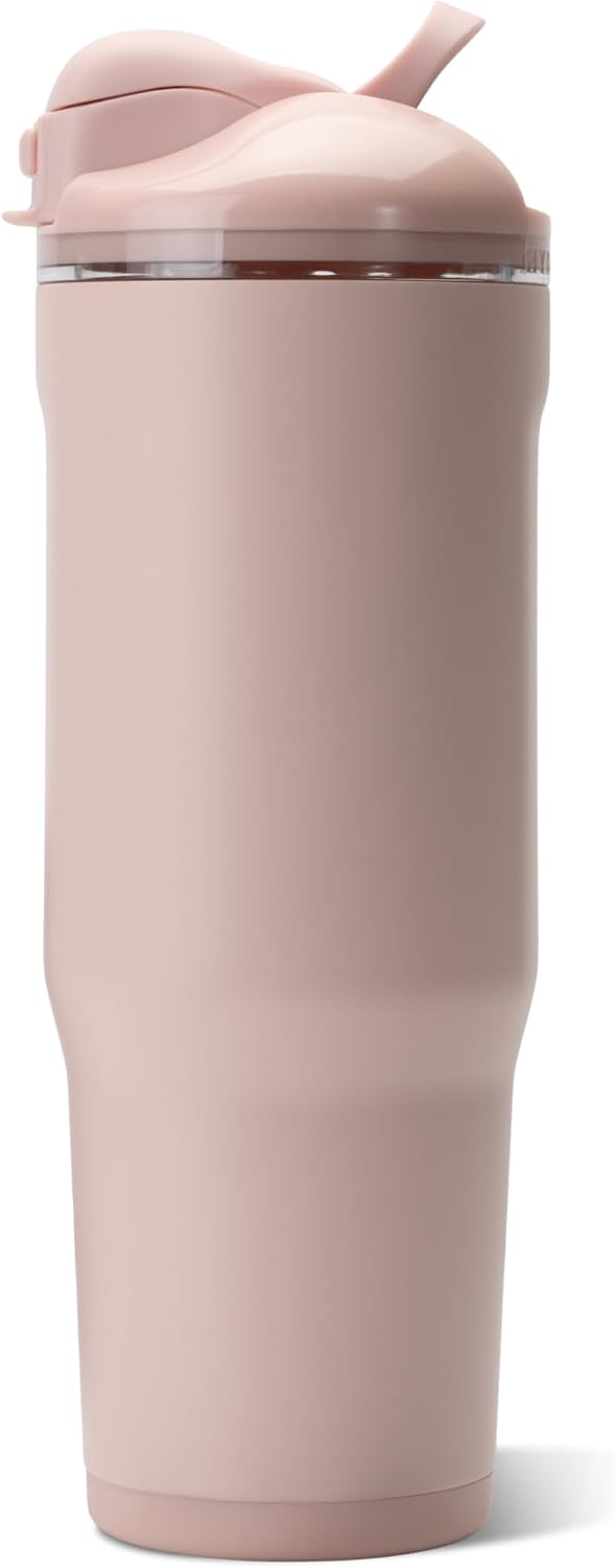 Ease2o 32oz Insulated Water Bottle, Straw & Chug, Sweet Pea