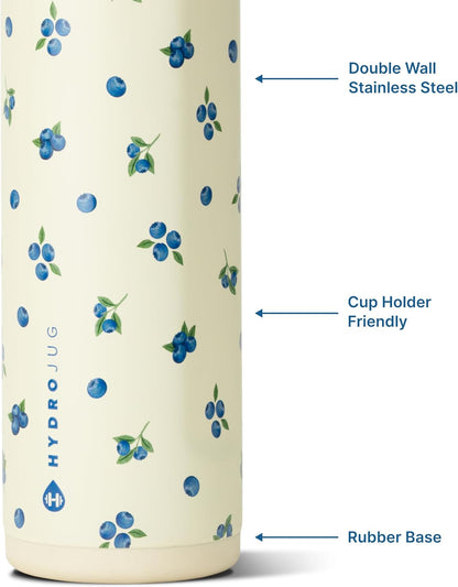Ease2o 32oz Insulated Water Bottle, Straw & Chug, Sweet Pea