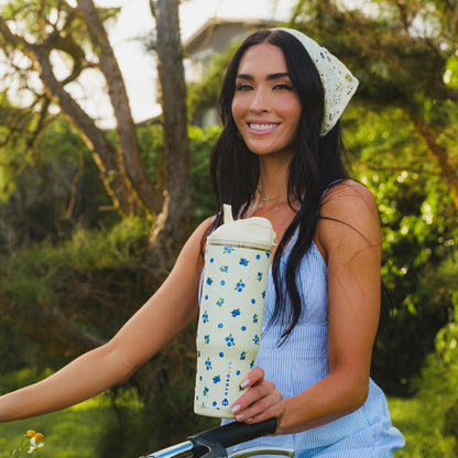 Ease2o 32oz Insulated Water Bottle, Straw & Chug, Sweet Pea