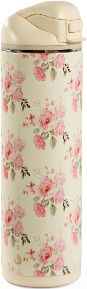 Ease2o 32oz Insulated Water Bottle, Straw & Chug, Sweet Pea