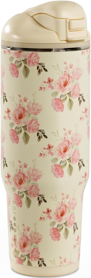 Ease2o 32oz Insulated Water Bottle, Straw & Chug, Sweet Pea