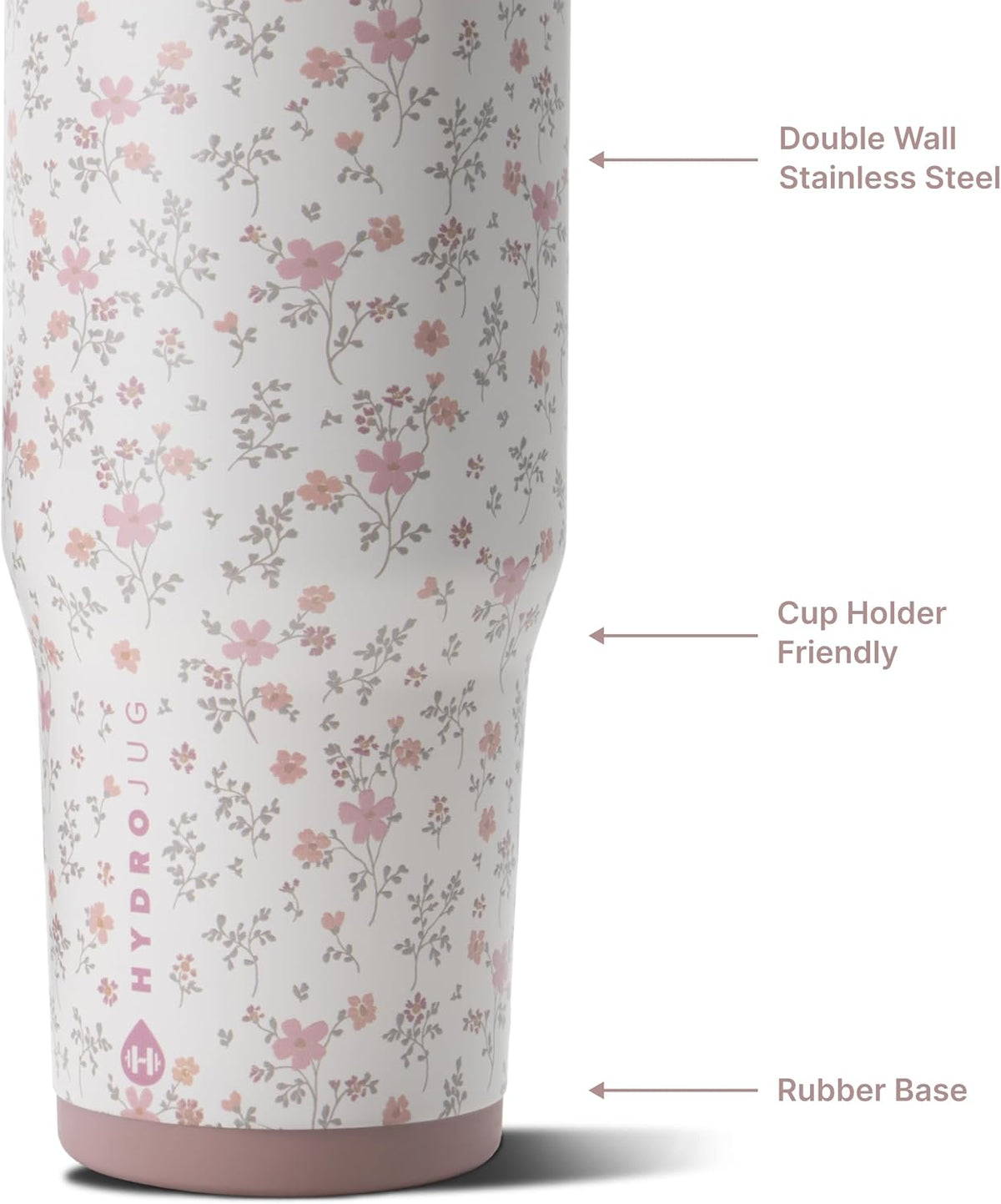 Ease2o 32oz Insulated Water Bottle, Straw & Chug, Sweet Pea