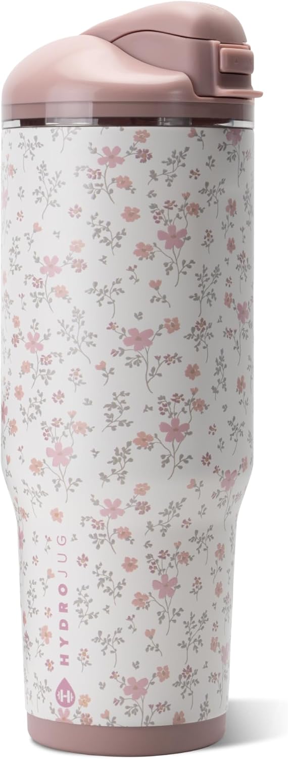 Ease2o 32oz Insulated Water Bottle, Straw & Chug, Sweet Pea