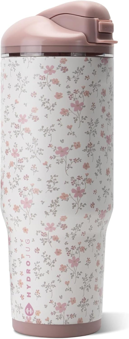 Ease2o 32oz Insulated Water Bottle, Straw & Chug, Sweet Pea