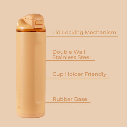 Ease2o 32oz Insulated Water Bottle, Straw & Chug, Sweet Pea