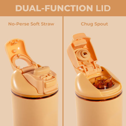 Ease2o 32oz Insulated Water Bottle, Straw & Chug, Sweet Pea
