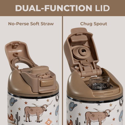 Ease2o 32oz Insulated Water Bottle, Straw & Chug, Sweet Pea