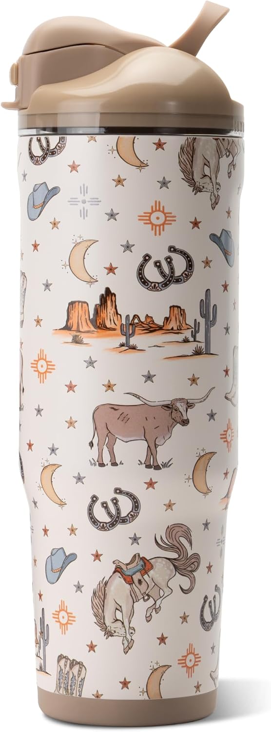 Ease2o 32oz Insulated Water Bottle, Straw & Chug, Sweet Pea