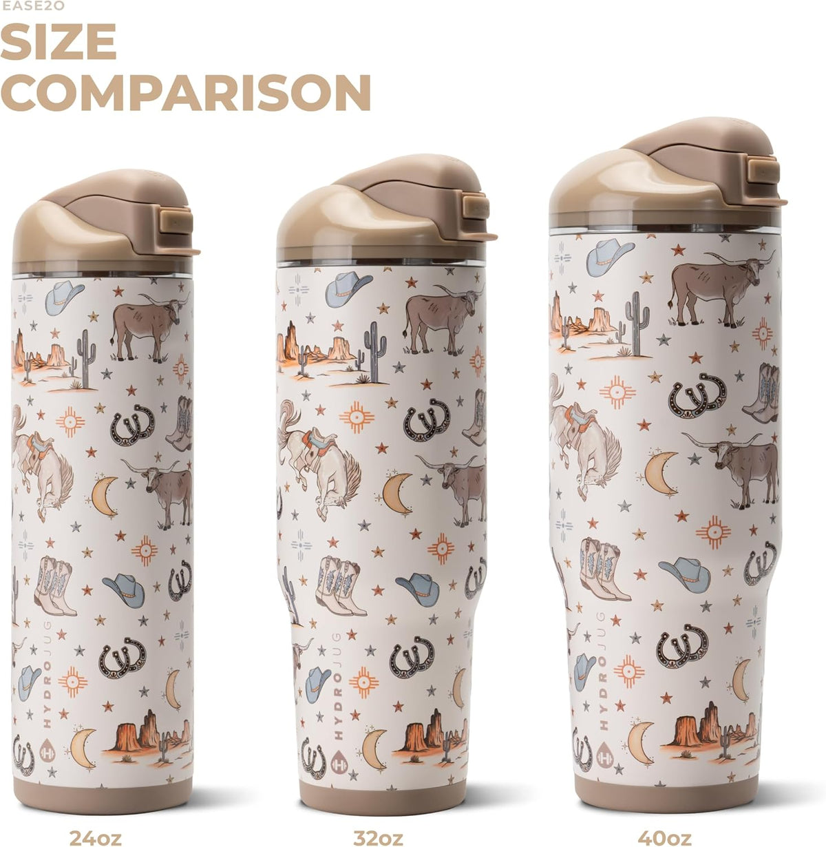 Ease2o 32oz Insulated Water Bottle, Straw & Chug, Sweet Pea